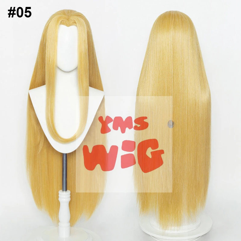 Anime Cosplay Long Black Hair - Cyyms peruca de cabelo sintético, 100cm,