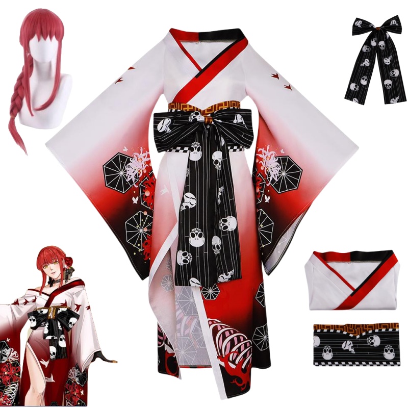 Anime Cosplay Makima - Anime motosserra homem makima cosplay traje
