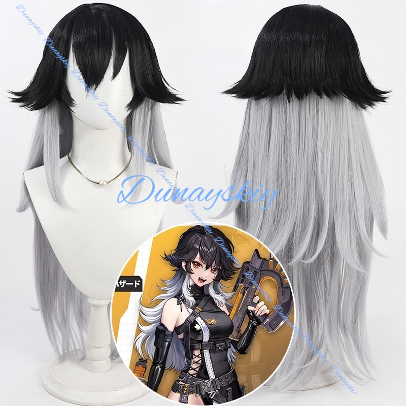 Anime Cosplay Long Black Hair - Nikke a deusa vitória k cosplay