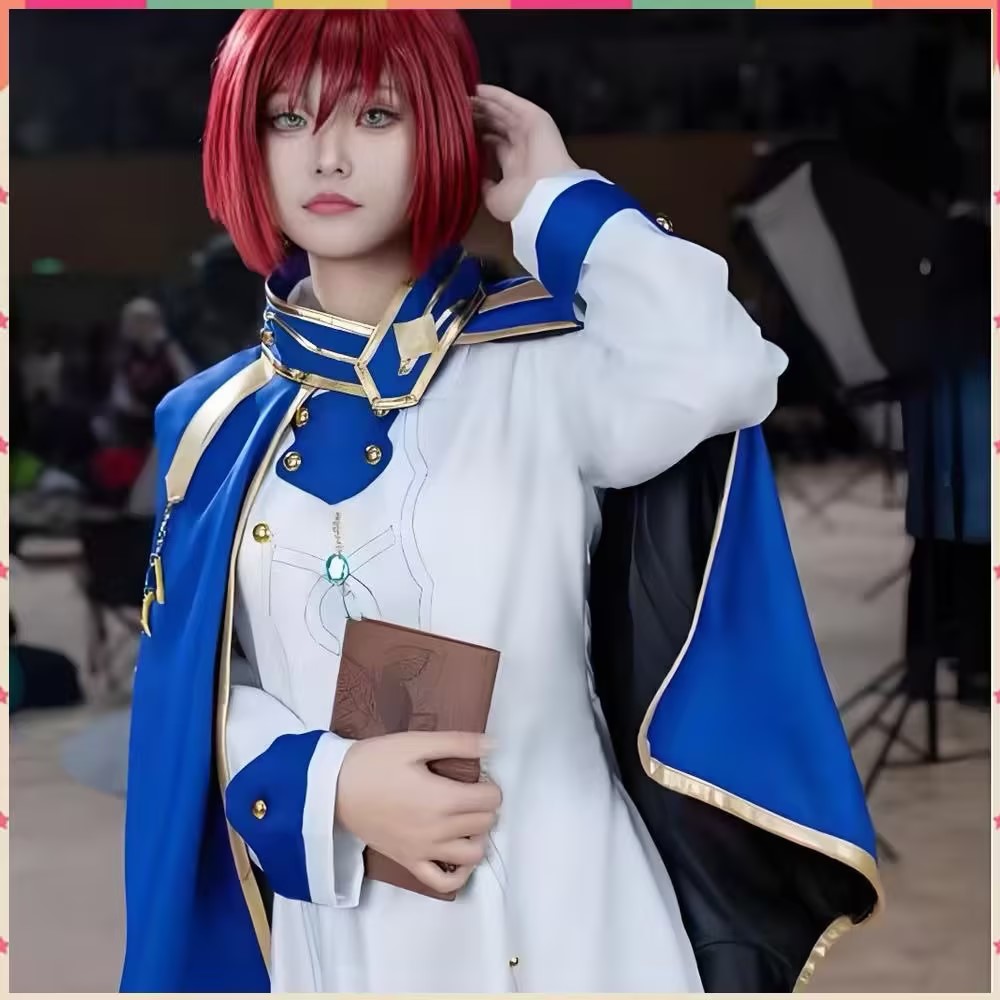 Anime Cosplay Red Hair - Shirayuki cosplay trajes anime neve branca