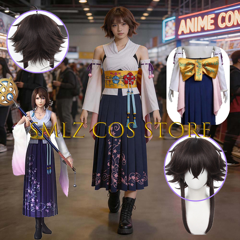 Anime Cosplay Outfit - Fantasia Cosplay Yuna FF10 X Smlz
