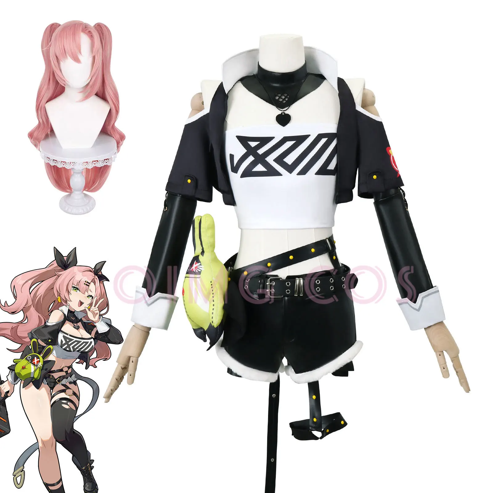 Anime Cosplay Girl Costume - Fantasia de Cosplay Nicole Demara Zenless