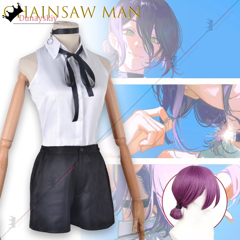Anime Cosplay Chainsaw Man - Arasputin motosserra homem cosplay traje {yinuo}