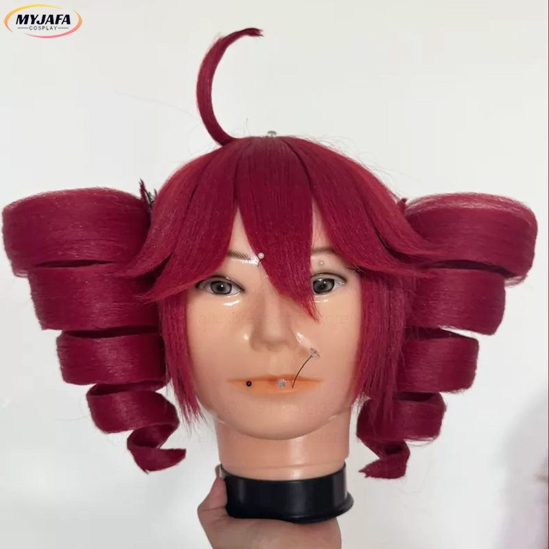 Anime Cosplay Red Hair - Peruca de Cosplay Anime Kasane Teto,
