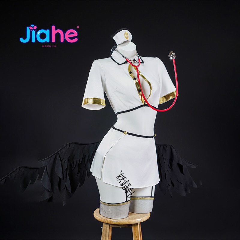 Anime Cosplay Albedo - Fantasia de Cosplay Albedo de Overlord,