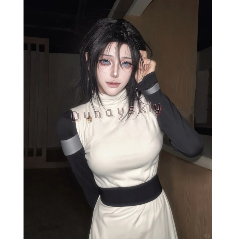 Cosplay Anime Yuki - Fantasia Yuka Okkozsusu, Vestido Longo Branco,