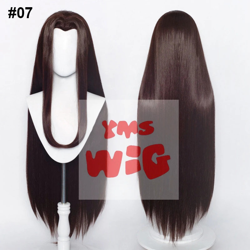 Cyyms peruca de cabelo sintéti - Anime Cosplay Long Black Hair avaliação e preço