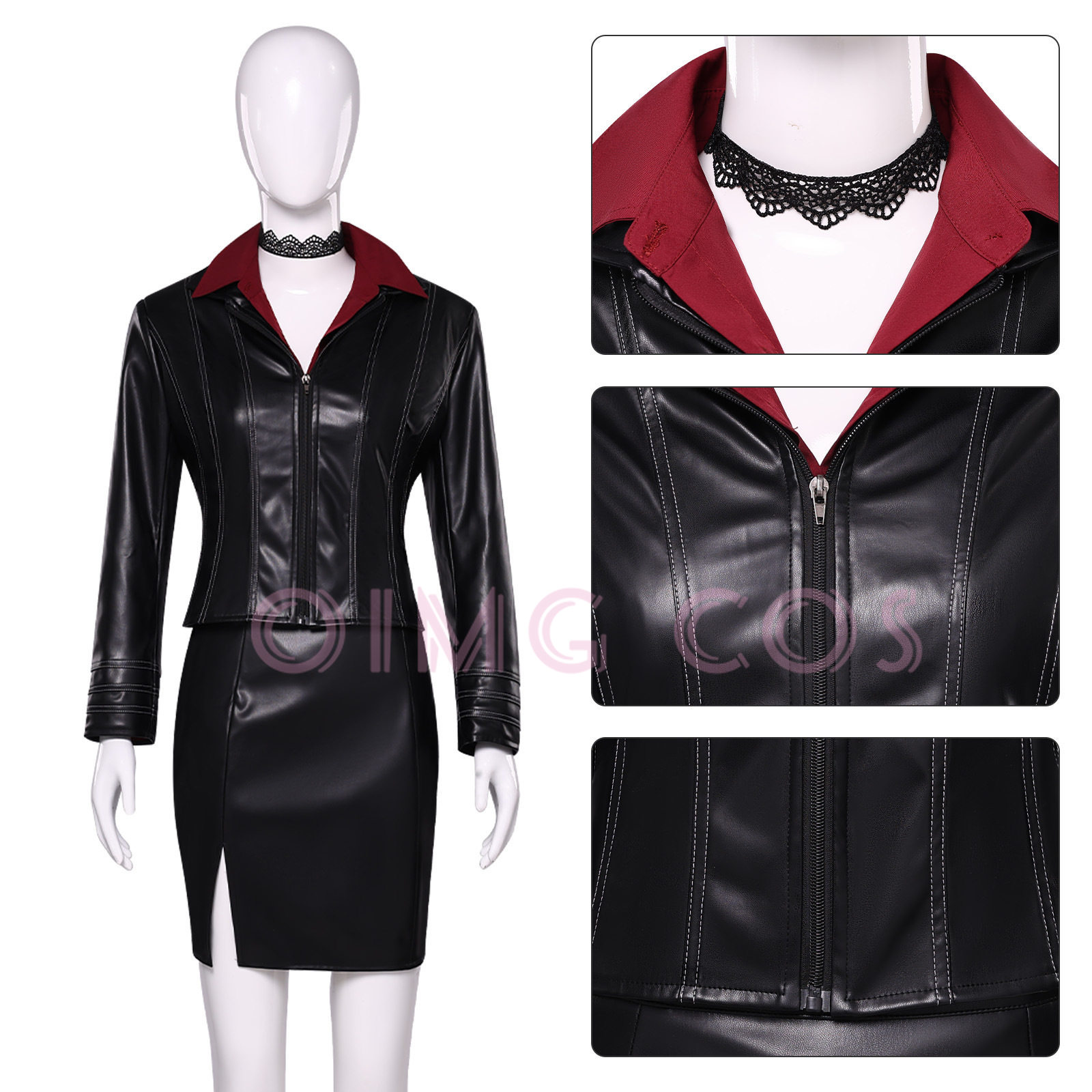 Jaqueta de Couro Ada Wong do J - Anime Cosplay Girl Costume avaliação e preço