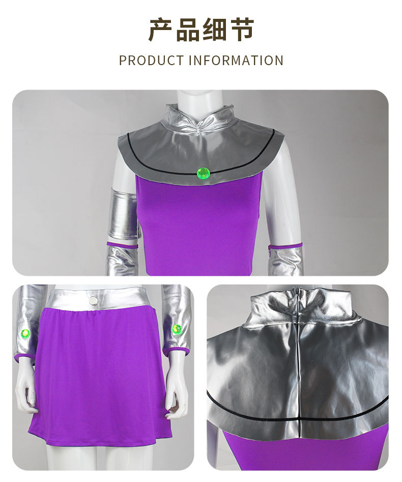 Fantasia de Cosplay Starfire d - Anime Cosplay Nun avaliação e preço