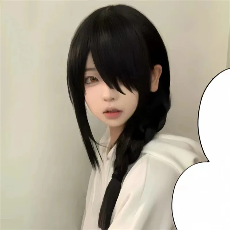 Anime motosserra homem tayuta  - Anime Cosplay Long Black Hair avaliação e preço