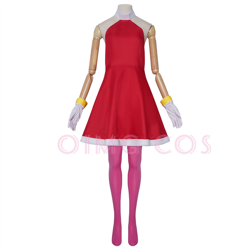 Fantasia Cosplay Amy Rose Adul - Anime Cosplay Girl Costume avaliação e preço