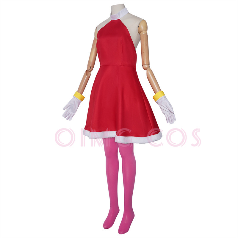 Fantasia Cosplay Amy Rose Adul - Anime Cosplay Girl Costume avaliação e preço