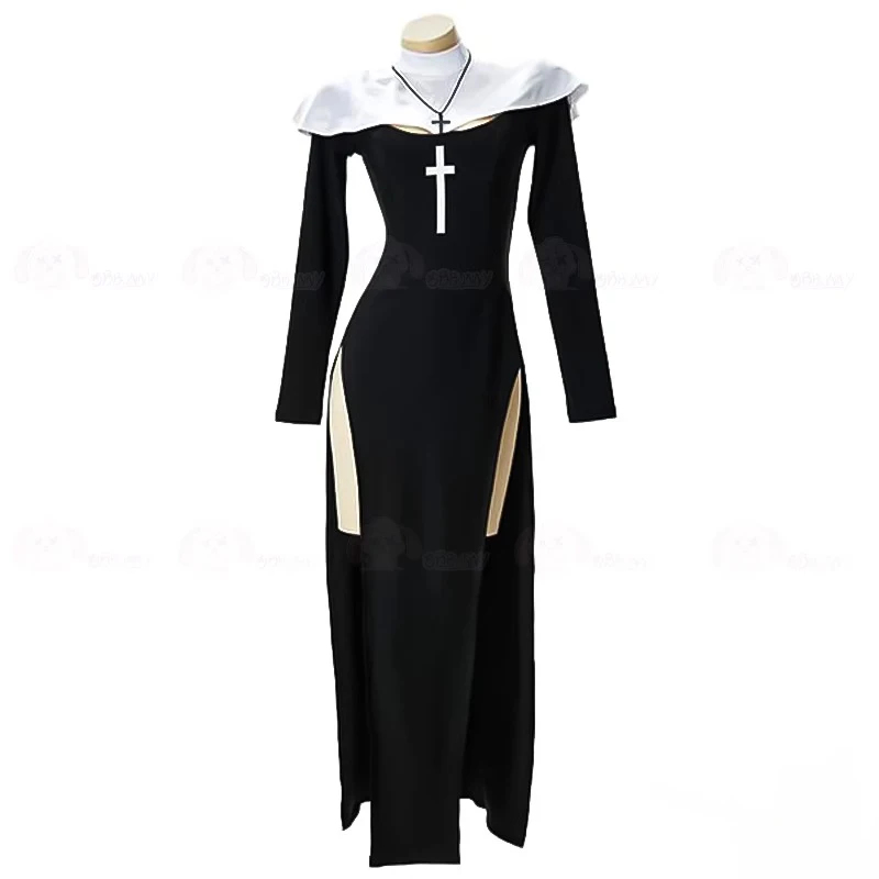 Fantasia de Cosplay para Mulhe - Anime Cosplay Nun avaliação e preço