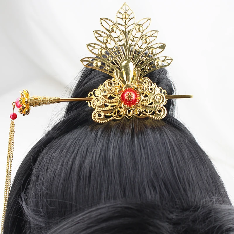 Peruca de Cosplay de Anime par - Anime Cosplay Long Black Hair avaliação e preço