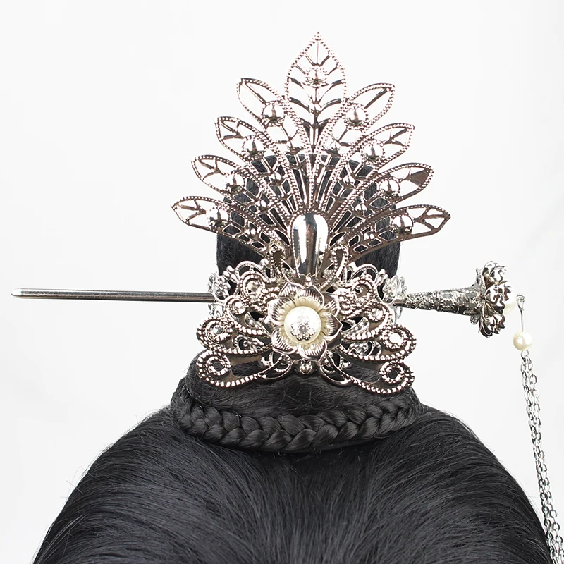 Peruca de Cosplay de Anime par - Anime Cosplay Long Black Hair avaliação e preço