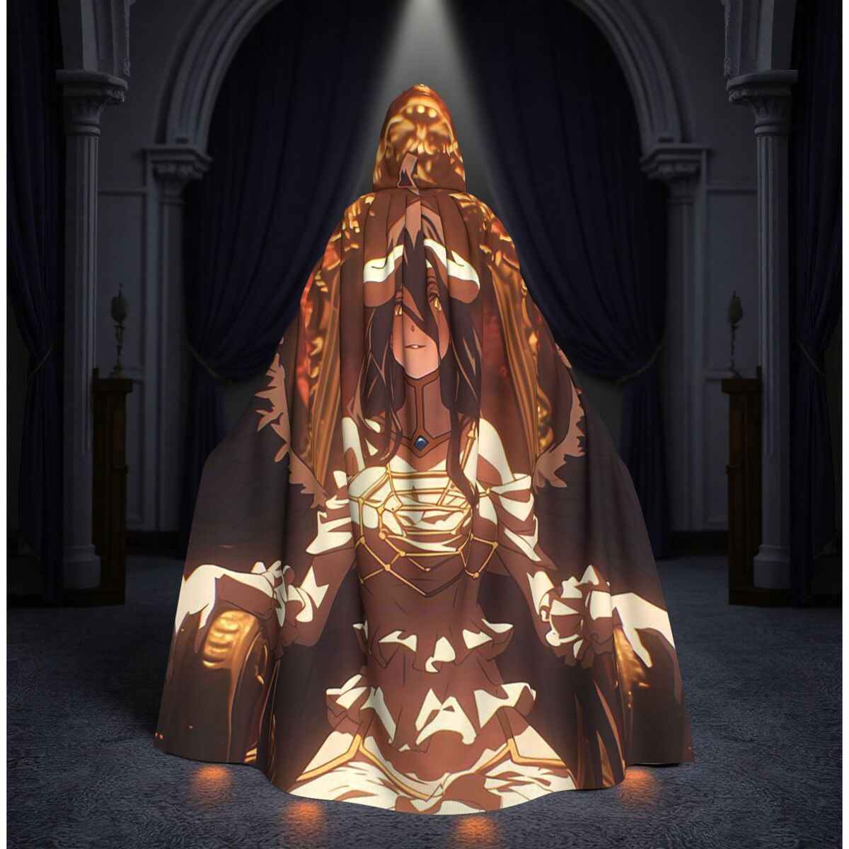 Capa Longa com Capuz de Albedo - Anime Cosplay Albedo avaliação e preço