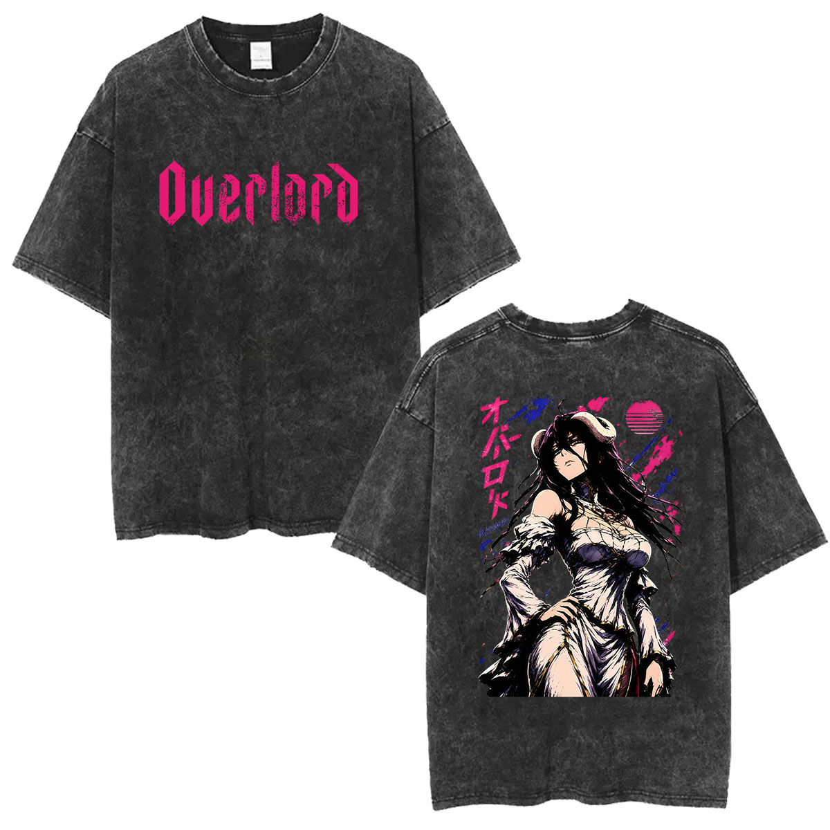 Camiseta Gráfica Vintage Lavad - Anime Cosplay Albedo avaliação e preço