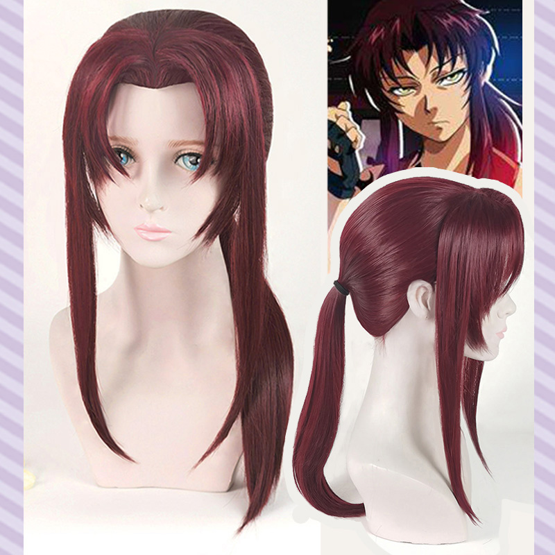 Novo LAGOON PRETO Rebecca Revy - Anime Cosplay Long Black Hair avaliação e preço