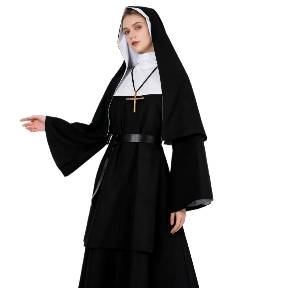 Fantasia de Freira para Hallow - Anime Cosplay Nun avaliação e preço