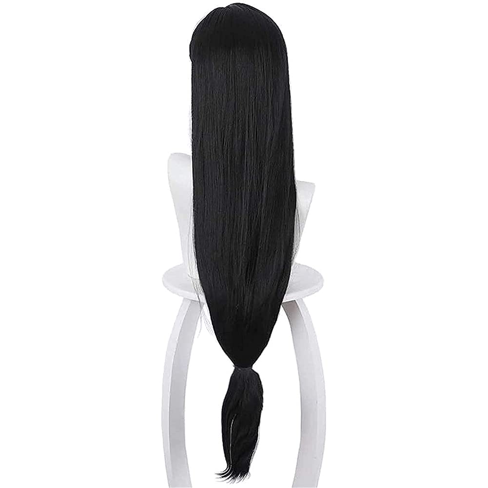 Tifa lockhart peruca cosplay a - Anime Cosplay Long Black Hair avaliação e preço