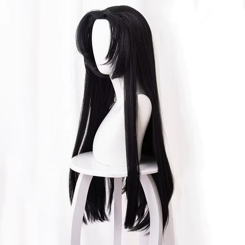 Anime kochou kanae peruca kime - Anime Cosplay Long Black Hair avaliação e preço