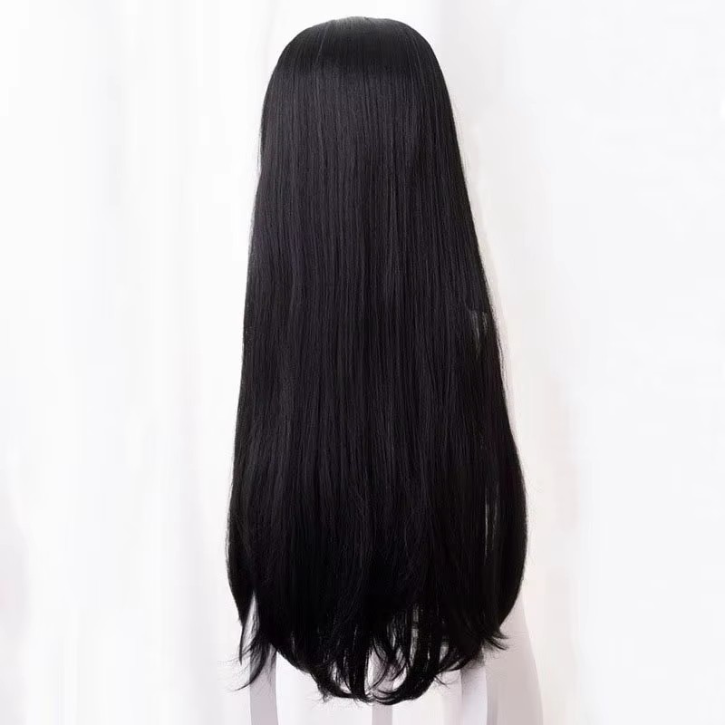 Anime kochou kanae peruca kime - Anime Cosplay Long Black Hair avaliação e preço