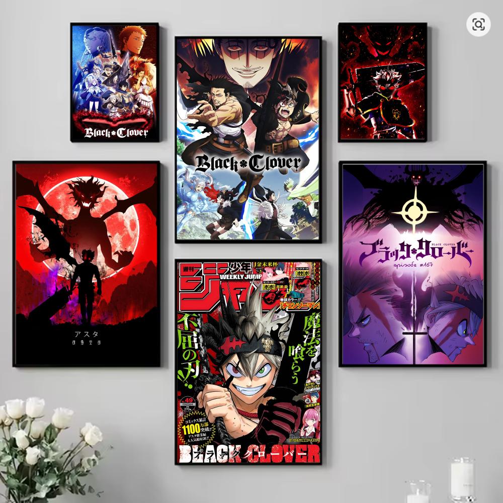 Anime b-preto trevo quente car - Black Clover Grimoire avaliação e preço