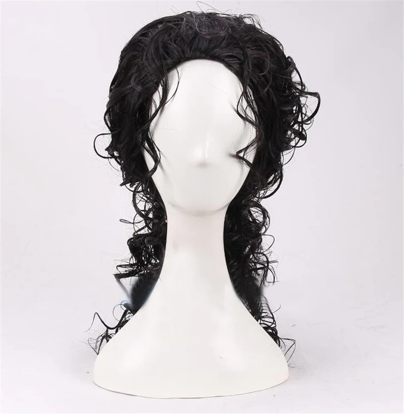 Peruca Preta Cacheada Média Lo - Anime Cosplay Long Black Hair avaliação e preço