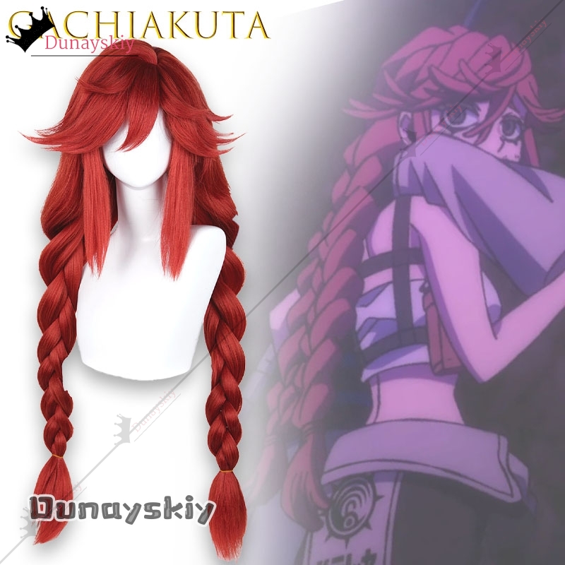 Yinuo @ gachiakuta riyo peruca - Anime Cosplay Red Hair avaliação e preço