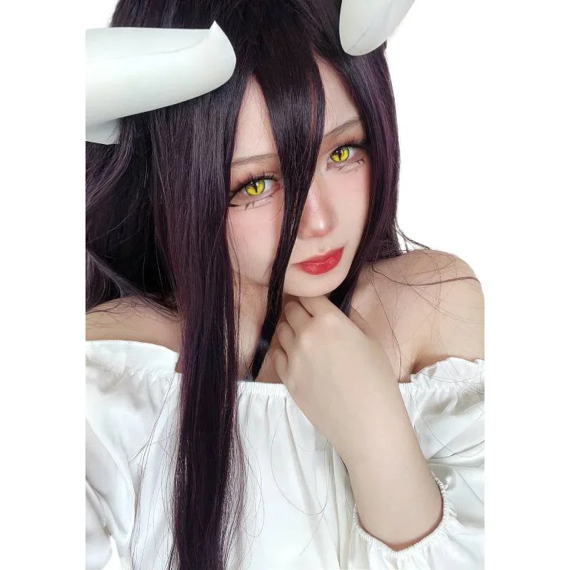 2026 chifres brancos com clipe - Anime Cosplay Albedo avaliação e preço