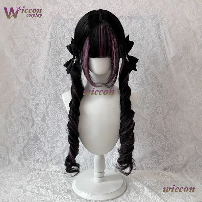 Quadrinhos ‌ Peruca preta com  - Anime Cosplay Long Black Hair avaliação e preço