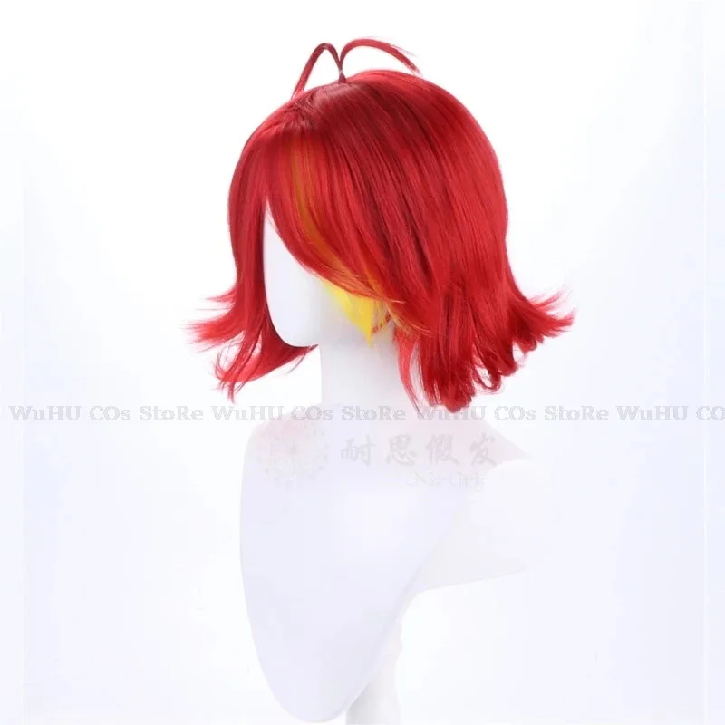 Peruca Cos Niffty 2025 Hasbin, - Anime Cosplay Red Hair avaliação e preço