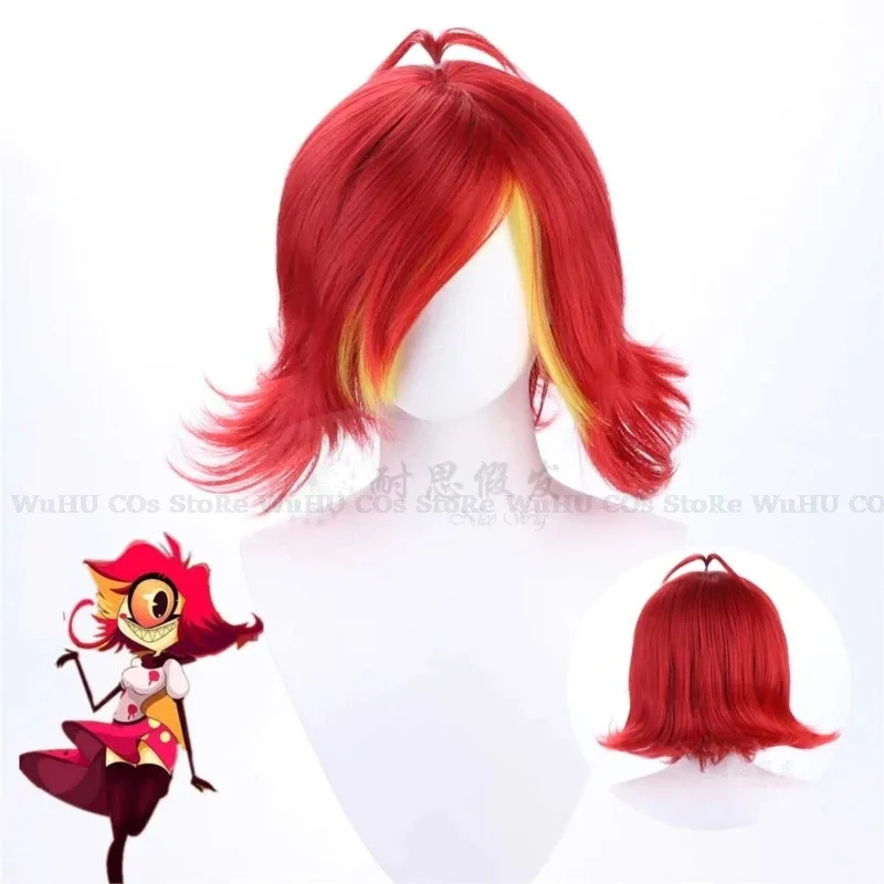 Peruca Cos Niffty 2025 Hasbin, - Anime Cosplay Red Hair avaliação e preço